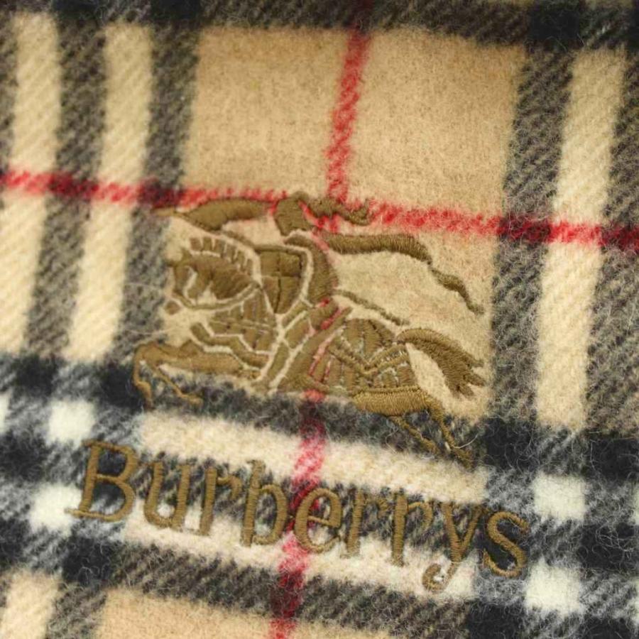 バーバリーズ Burberrys ひざ掛け ウール ベージュ ノバチェック
