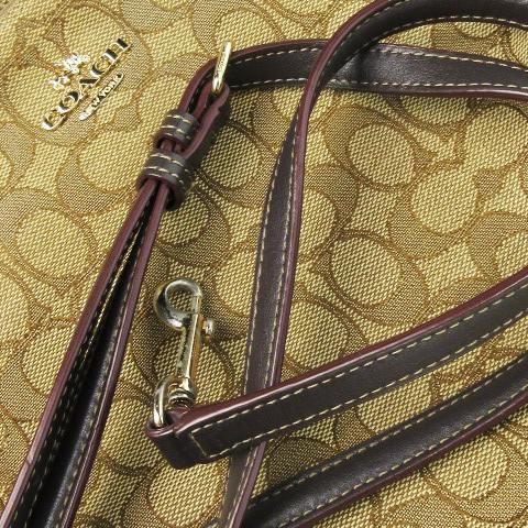 COACH（コーチ） COACH 2way ショルダーバッグ ブラウン シグネチャー