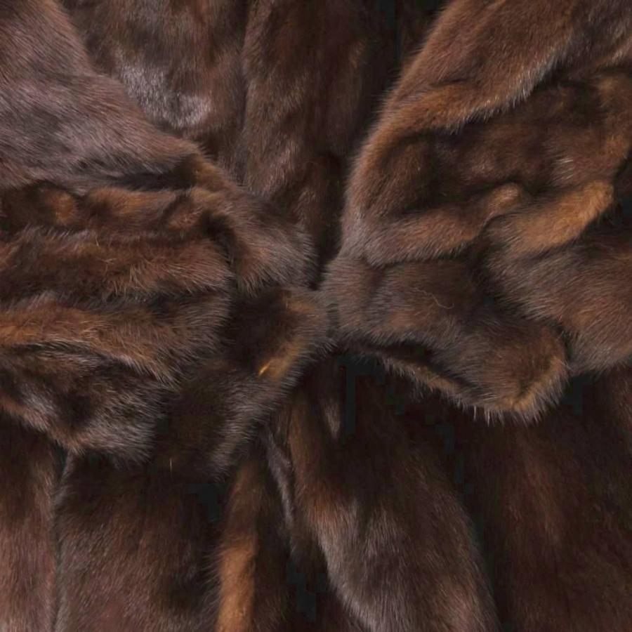 サガフォックス♥ユキベルファム 高級ミンクコート11号L ブラック SAGA