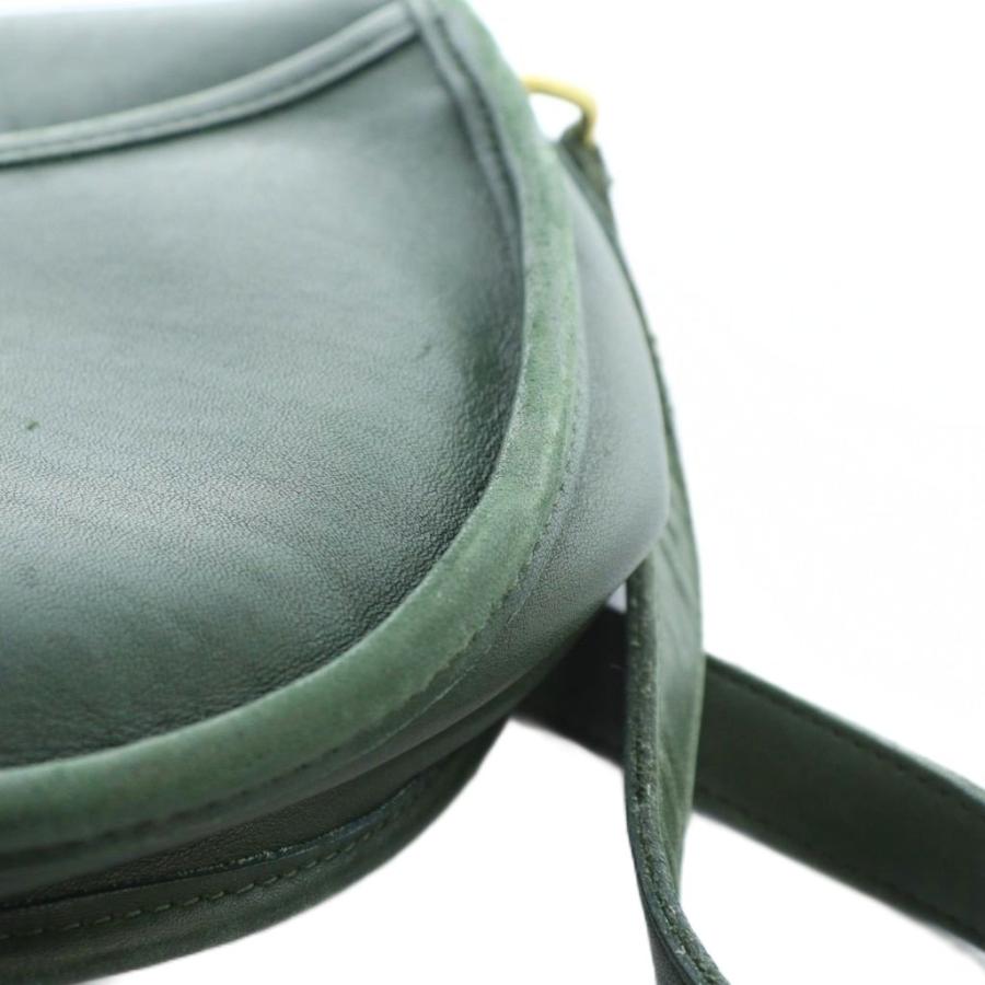 old coach レザーバッグ　グリーン USA製 オールドコーチ/ OLD COACH 本革 ショルダーバッグ (グリーン/緑