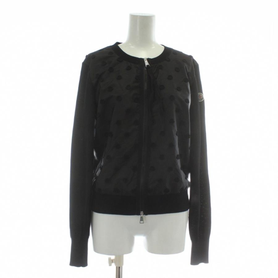 本物　美品　モンクレール MONCLER ニット　カーディガン　黒 MONCLER（モンクレール） MONCLER CARDIGAN TRICOT カーディガン