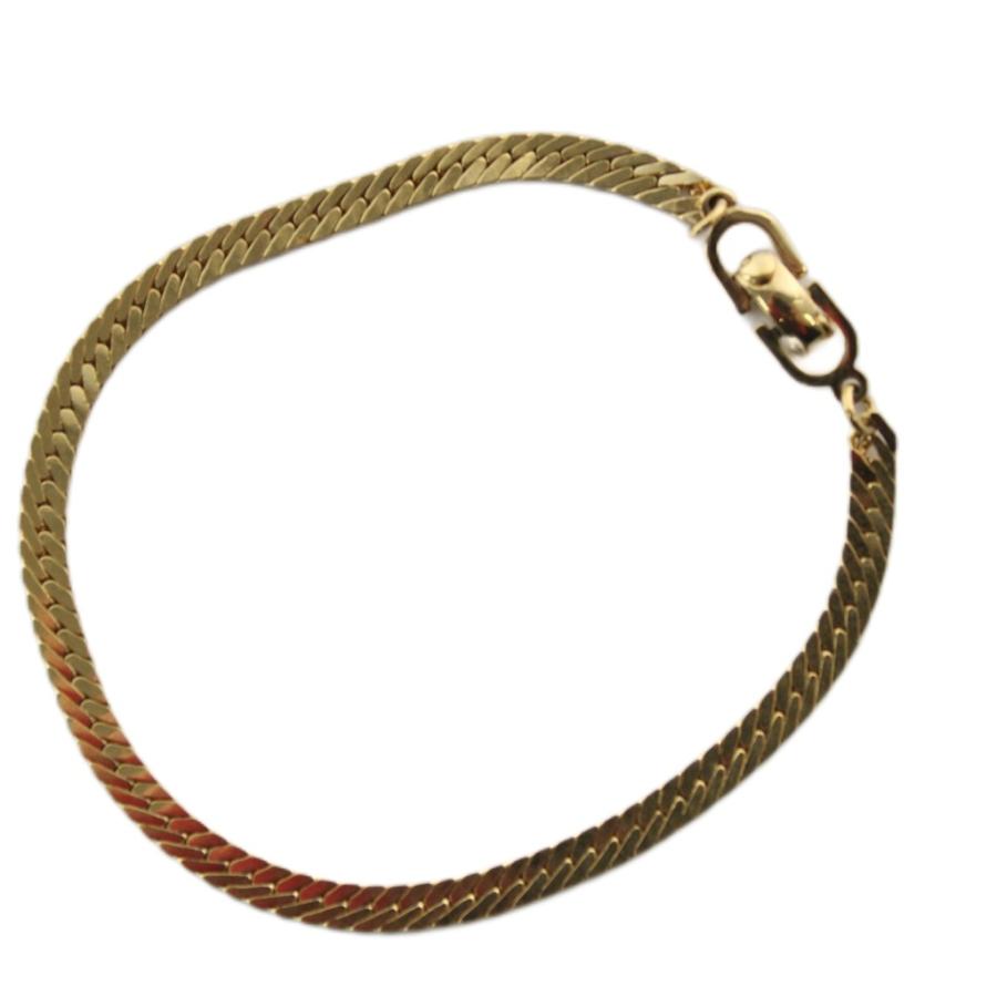 美品【Christian Dior】ロゴブレスレット ゴールド　喜平　ディオール Christian Dior（クリスチャン・ディオール） ディオール CDロゴ 喜平