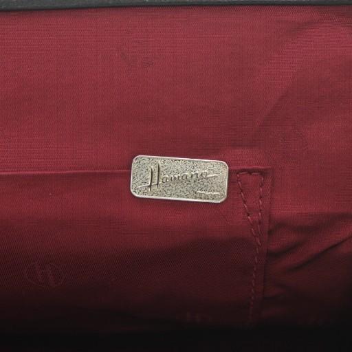 ハマノ HAMANO 濱野皮革工藝 ハンドバッグ レザー がま口 ワンハンドル