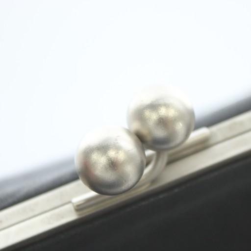 ハマノ HAMANO 濱野皮革工藝 ハンドバッグ レザー がま口 ワンハンドル