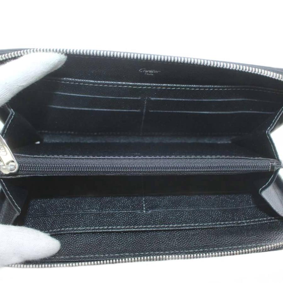 Cartier（カルティエ） サントス 長財布 レザー ラウンドファスナー
