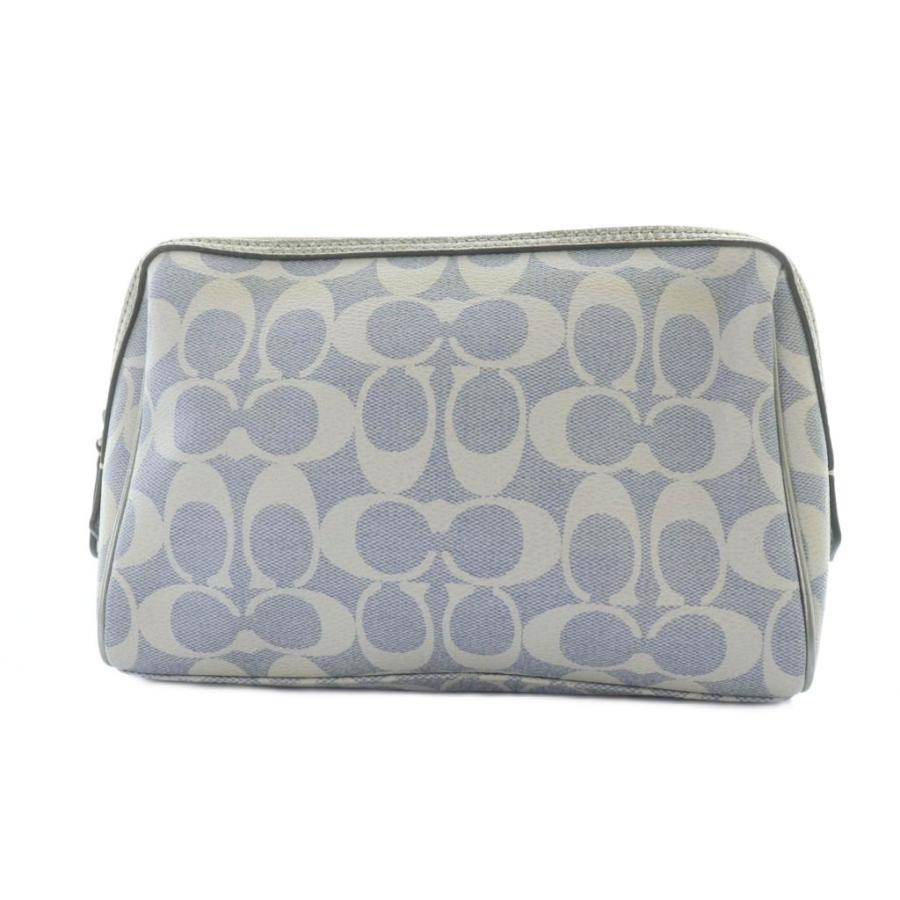 美品 コーチ ポーチ キャンバス マルチカラー ターンロック 小物入れ 美品 コーチ ポーチ キャンバス マルチカラー ターンロック 小物入れ