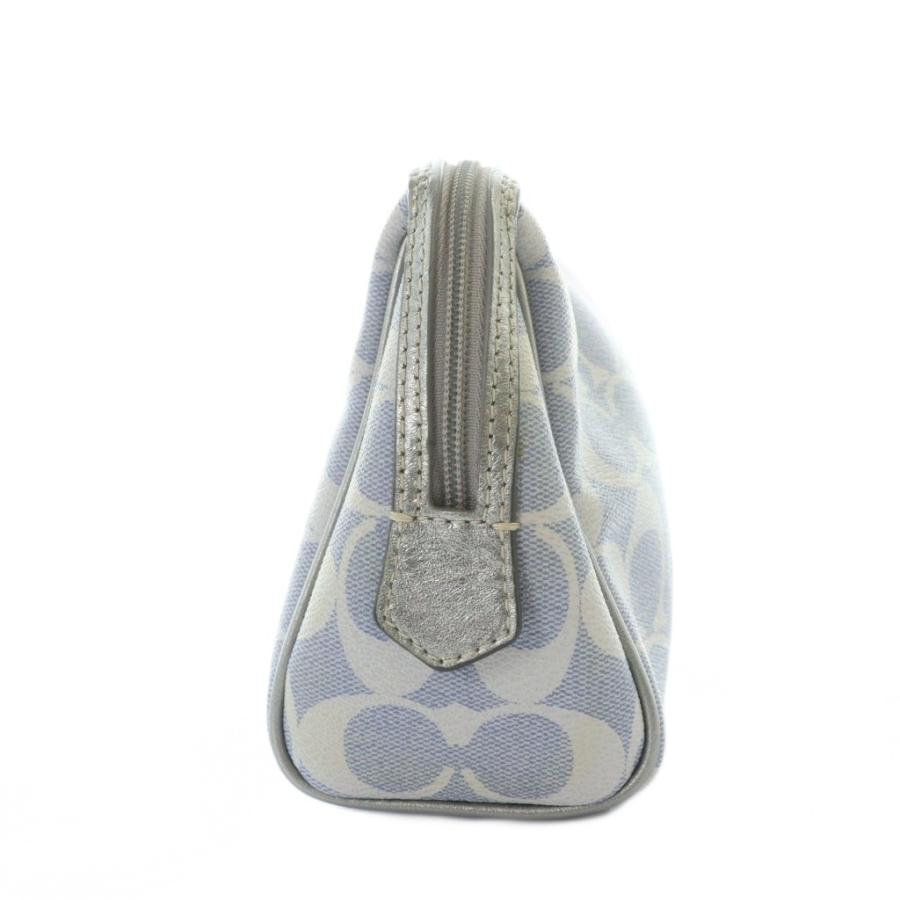 美品 コーチ ポーチ キャンバス マルチカラー ターンロック 小物入れ 美品 コーチ ポーチ キャンバス マルチカラー ターンロック 小物入れ