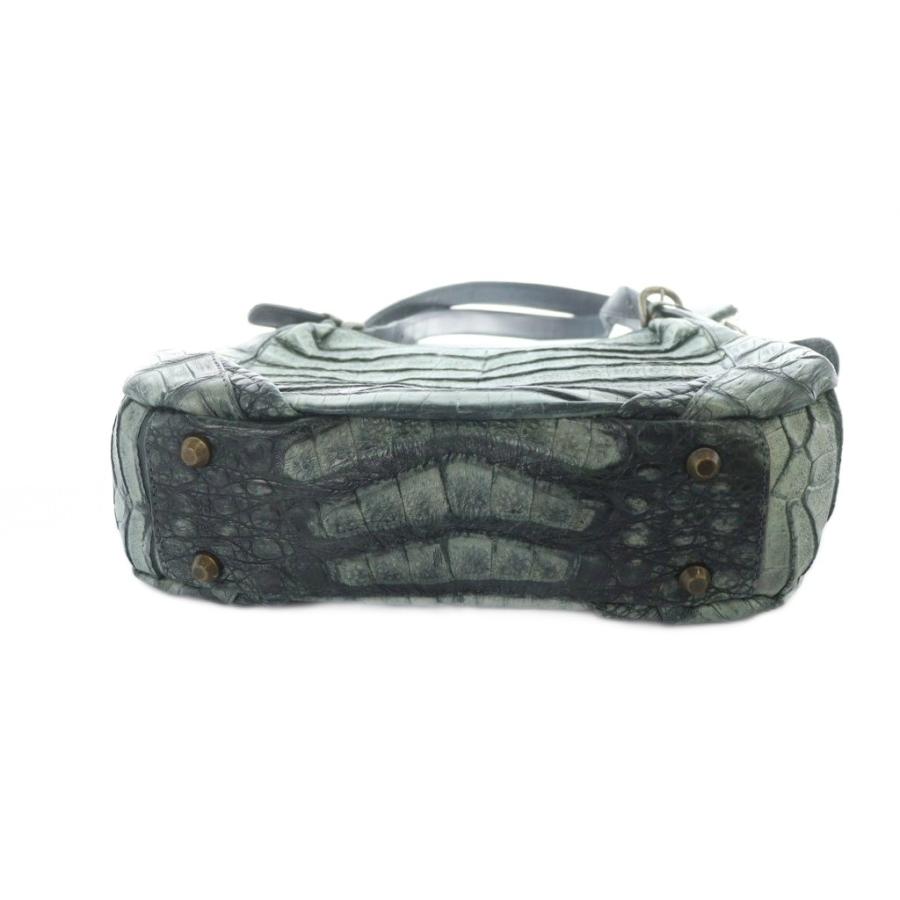 JRA認定 クロコダイル レザー ショルダーバッグ ハンドバッグ 2WAY