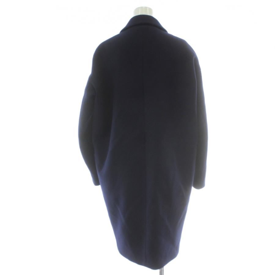 エンフォルド ENFOLD メルトンチェスターコート ウール 36 ネイビー