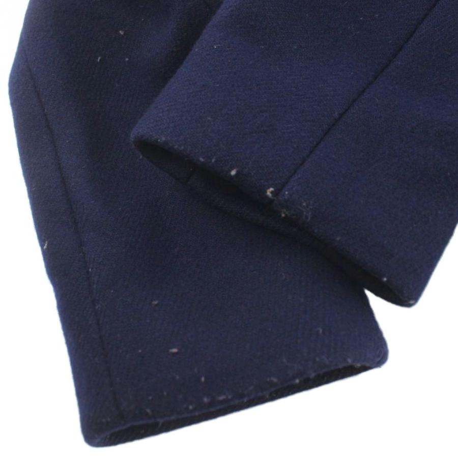 エンフォルド ENFOLD メルトンチェスターコート ウール 36 ネイビー