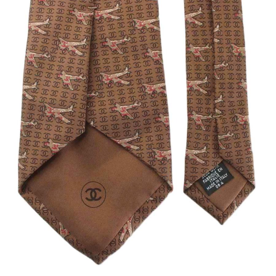 CHANEL（シャネル） ネクタイ 絹 シルク ワイドタイ ココマーク 総柄