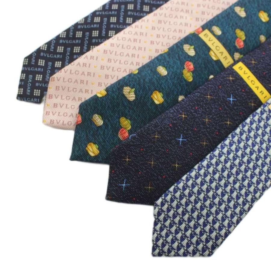 BVLGARI（ブルガリ） ネクタイ 5本セット 絹 シルク レギュラータイ