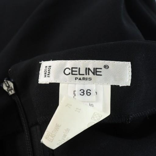 CELINE（セリーヌ） ロングワンピース ウール 七分袖 ジップアップ