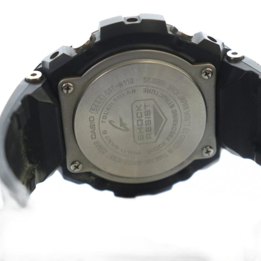 カシオジーショック CASIO G-SHOCK GST-W110 g-steelブラックPVD