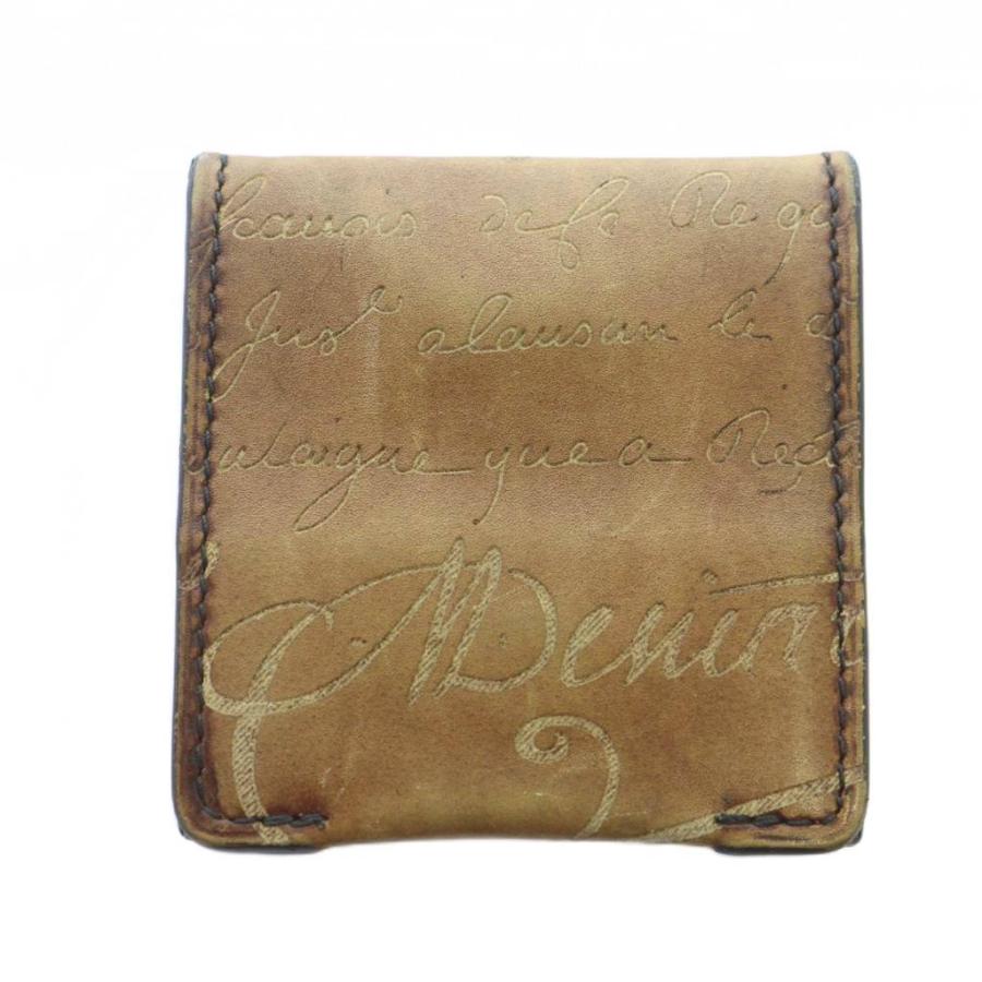 ベルルッティ小銭入れ ベルルッティ Berluti 小銭入れ コインケース レザー 総柄 ロゴ 茶