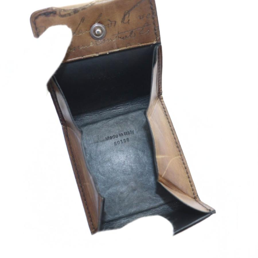 ベルルッティ Berluti 小銭入れ コインケース レザー 総柄 ロゴ 茶