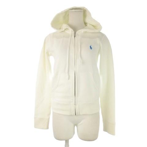 【新品未使用タグ付き】　ポロラルフローレン　パーカー　ホワイト　M ポロ ラルフローレン POLO RALPH LAUREN ジップアップパーカー XS 白