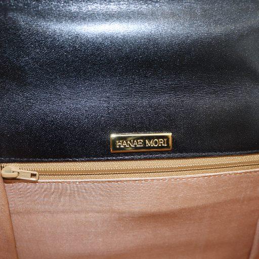 ハナエモリ HANAE MORI ハンドバッグ ショルダーバッグ 2WAY ゴールド