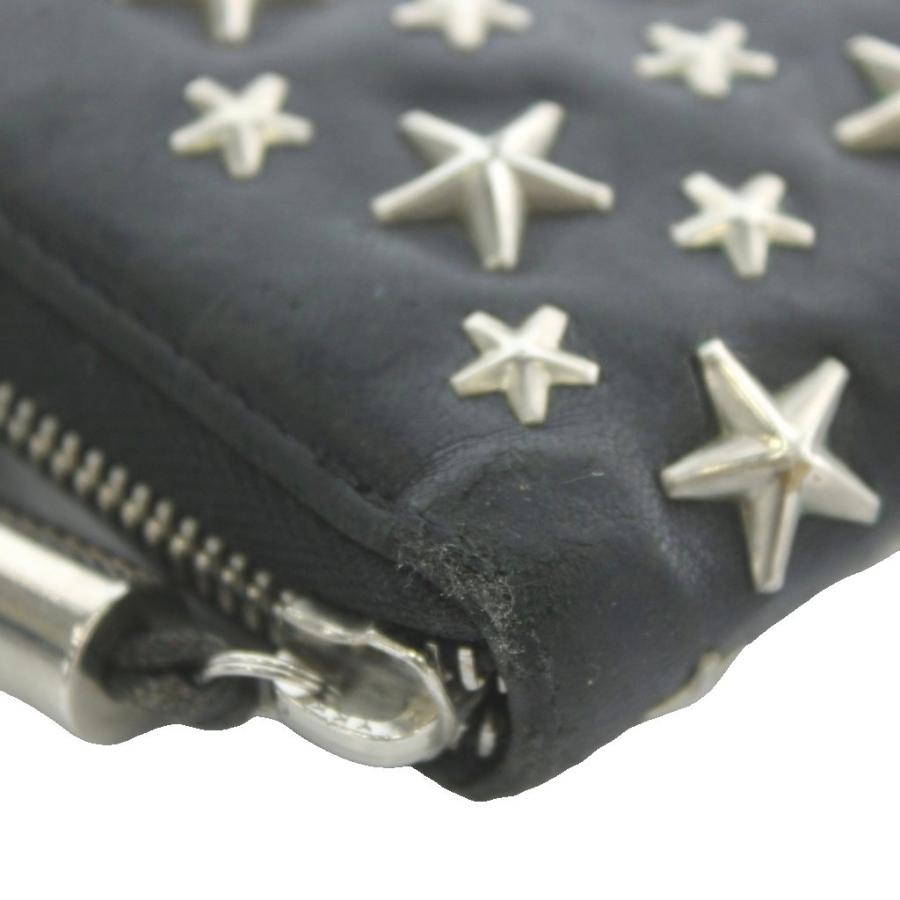 ジミーチュウ JIMMY CHOO 長財布 レザー ラウンドファスナー 星 スター