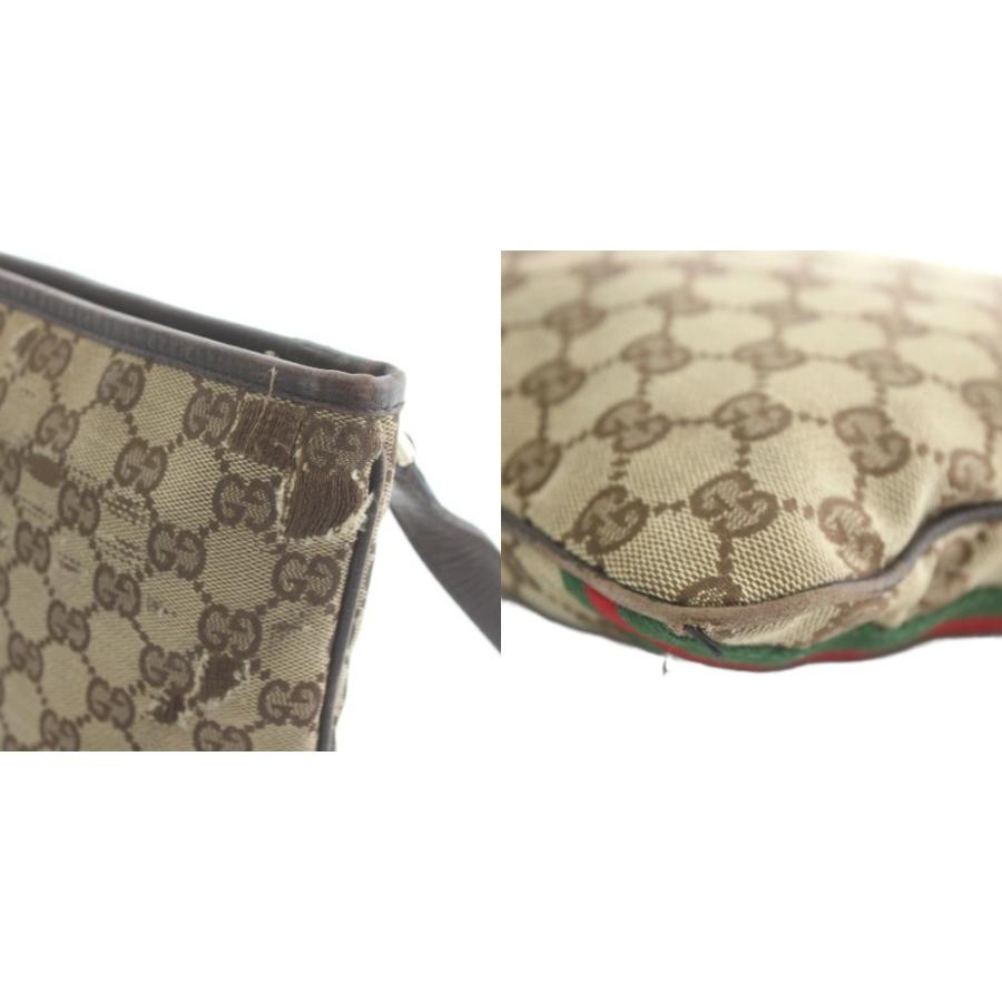 GUCCI（グッチ） ショルダーバッグ GGキャンバス レザー シェリー