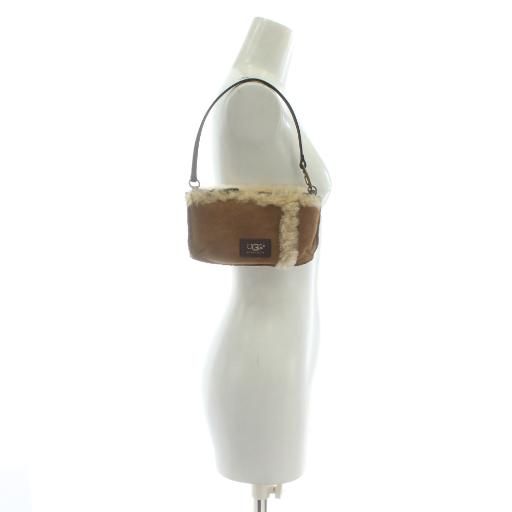 美品 ugg ハンドバッグ　ボア ムートン レザー ベージュ ムートンバック | ファッション通販サイト NUGU