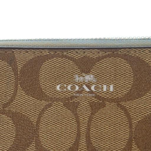 COACH（コーチ） コスメポーチ 小物入れ マルチケース PVC ロゴ 