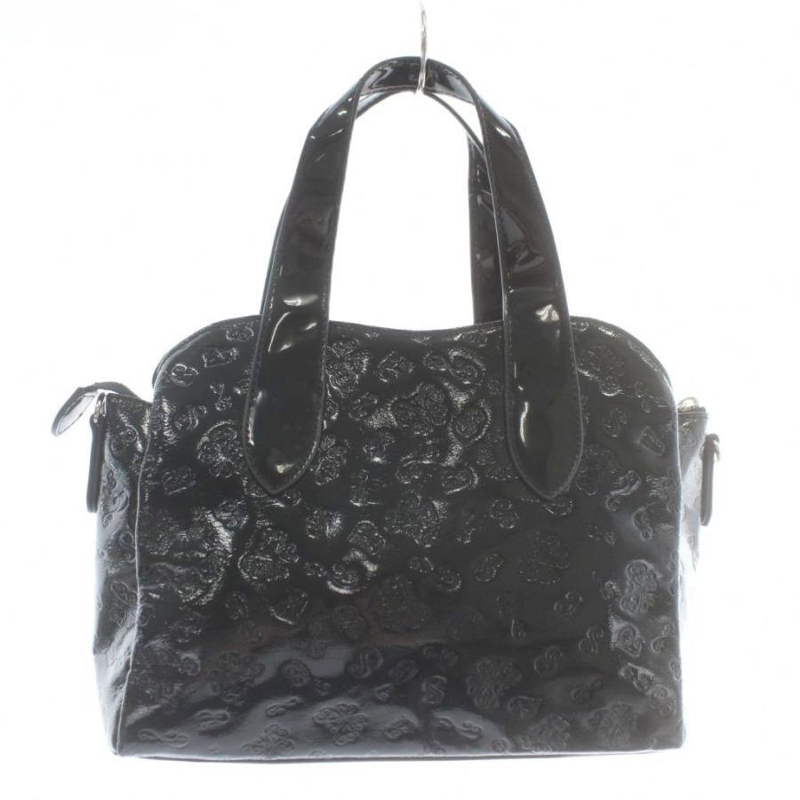 ANNA SUI（アナスイ） ハンドバッグ エナメル 蝶々 型押し 総柄