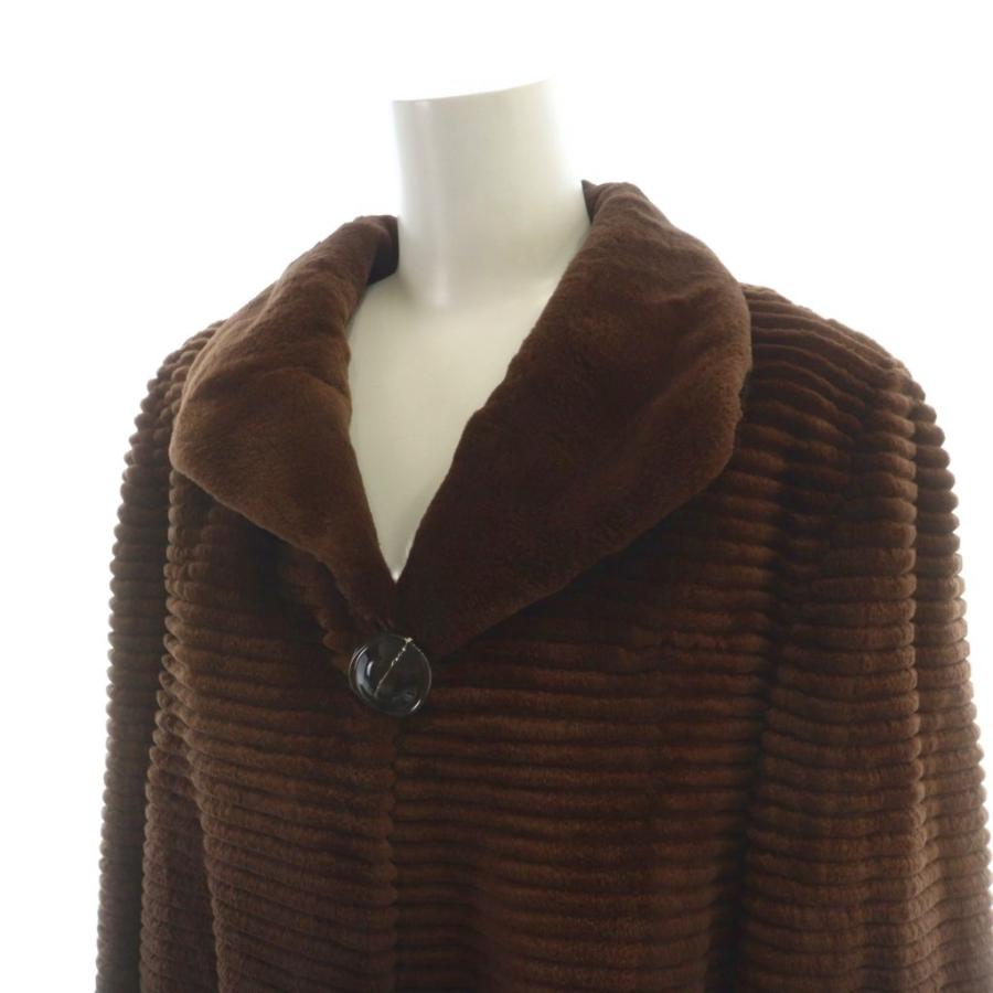ギラロッシュ Guy Laroche サガミンク 銀サガ 毛皮コート シェアード 