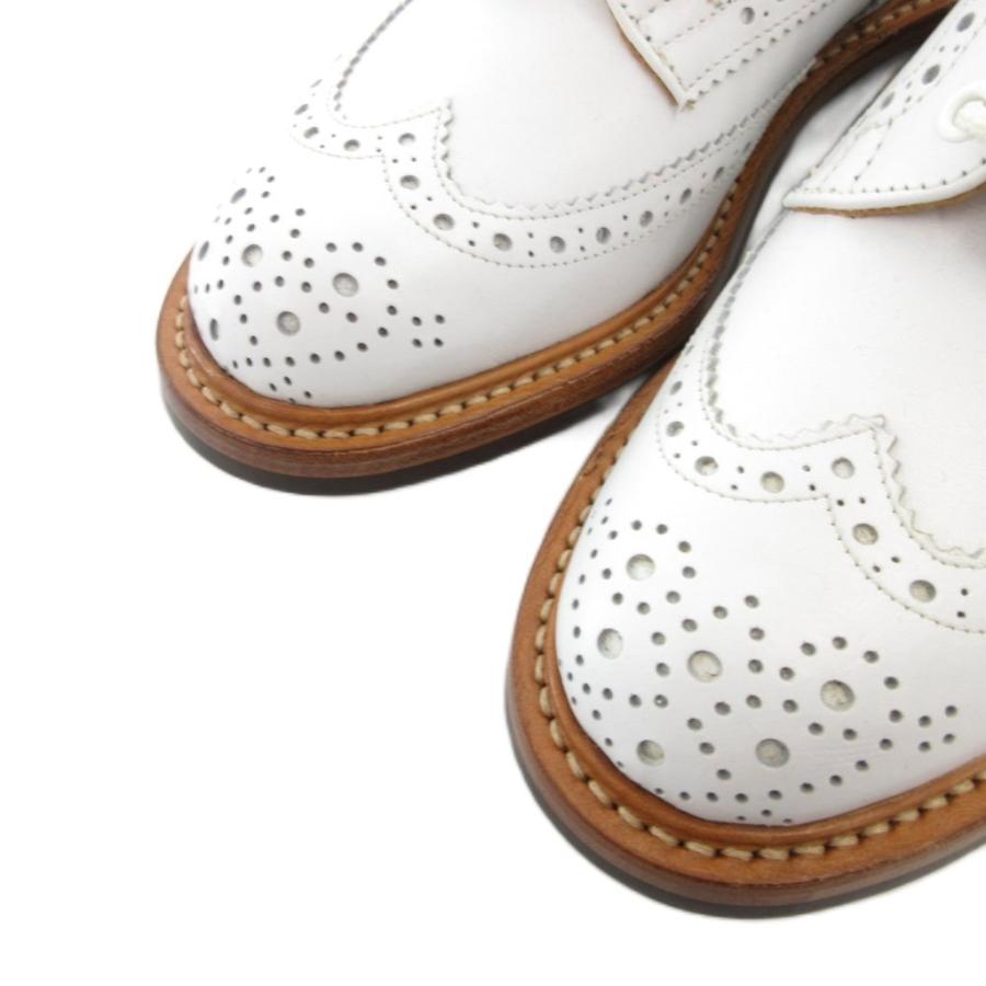 Tricker's バートンホワイトウィングチップシューズ 未使用品 トリッカーズ TRICKER'S BOURTON ウィングチップ レザー