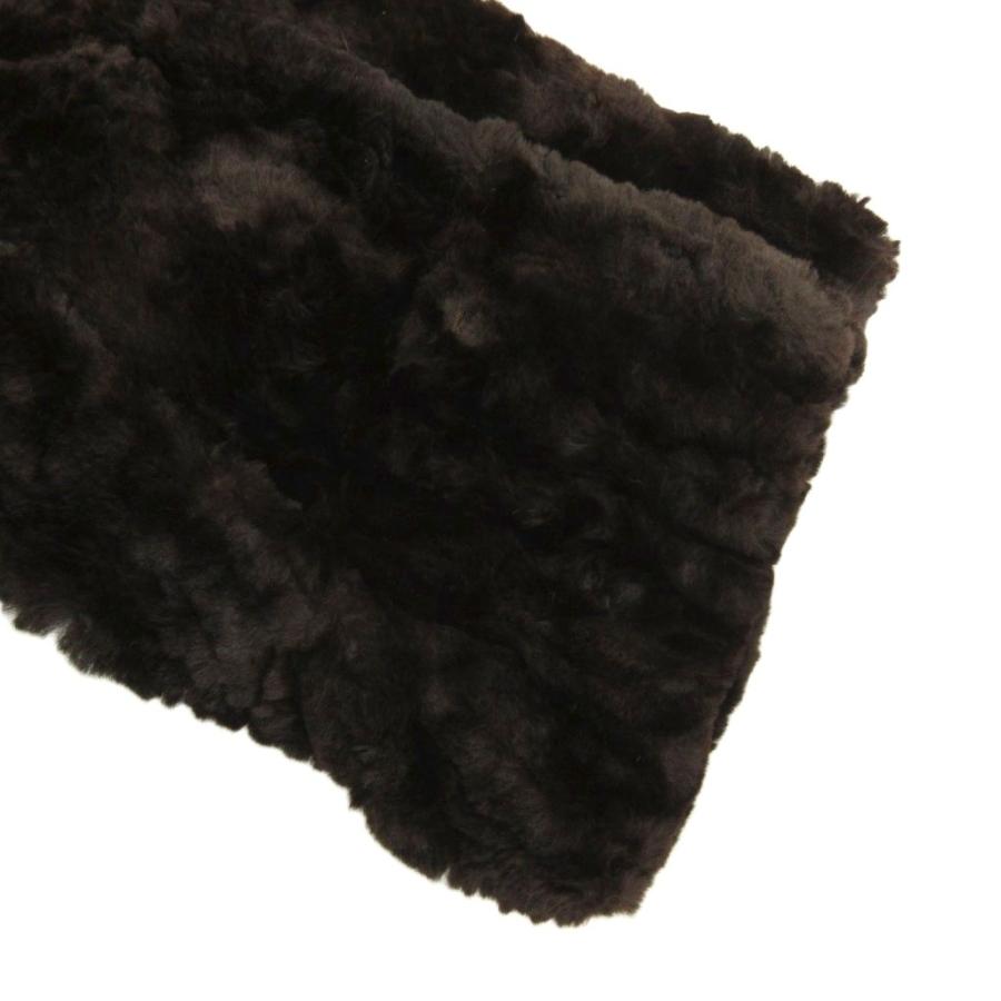 ニナリッチ NINA RICCI ラムファーコート 毛皮 ロング 衿フォックス