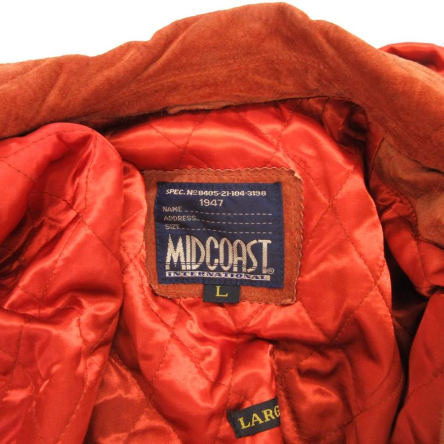 ミッドコースト MIDCOAST ジップコート ミドル丈 ピッグスエード 