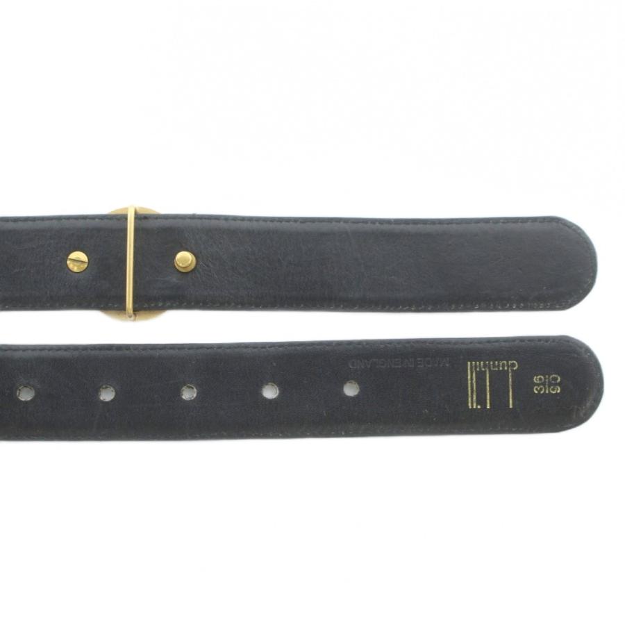 dunhill（ダンヒル） ベルト レザー バックル ロゴ ゴールド金具 36/90