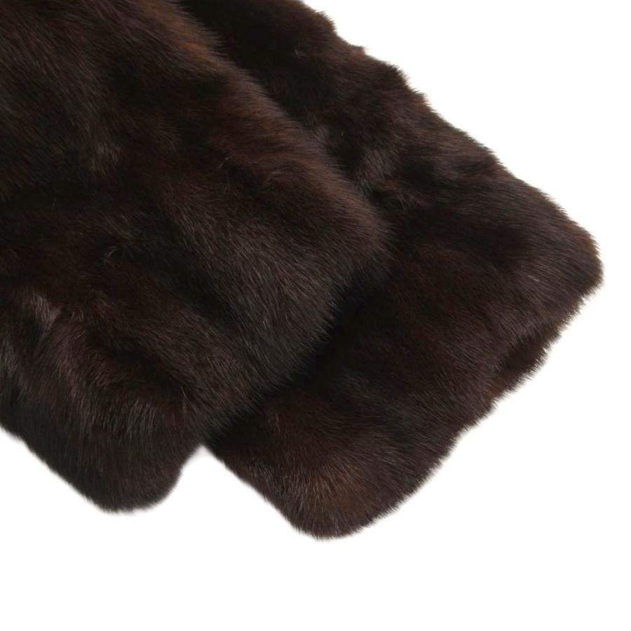 ミツコシ MITSUKOSHI ファーコート M 毛皮 ミンクファー ロング丈