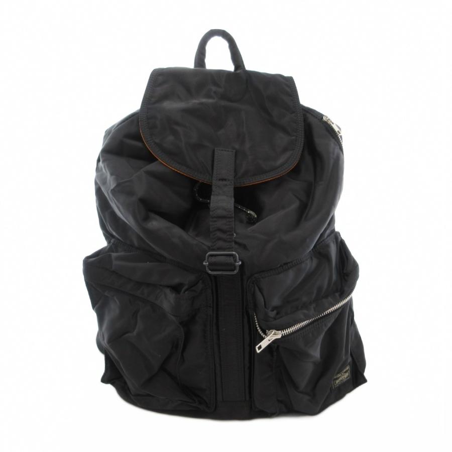 PORTER ポーター タンカー リュックサック バックパック 巾着 ロゴ 黒
