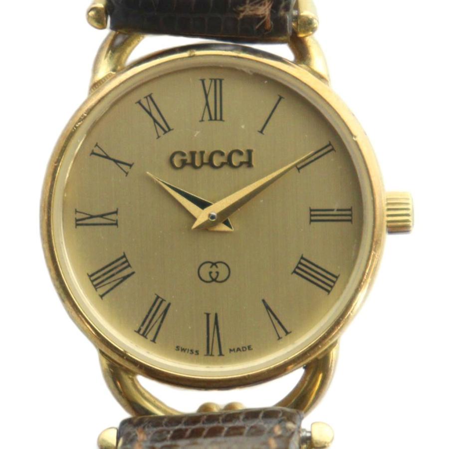 GUCCI クォーツ腕時計 金色メタル GUCCI（グッチ） ジャンク品 腕時計 ウォッチ クォーツ ローマン