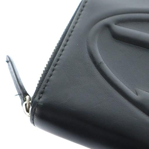 DIESEL（ディーゼル） 長財布 ウォレット レザー ロゴ ラウンド