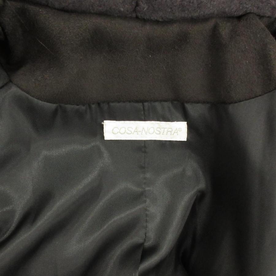 コーザノストラ COSA-NOSTRA レッキスファーコート 襟フォックス 毛皮  