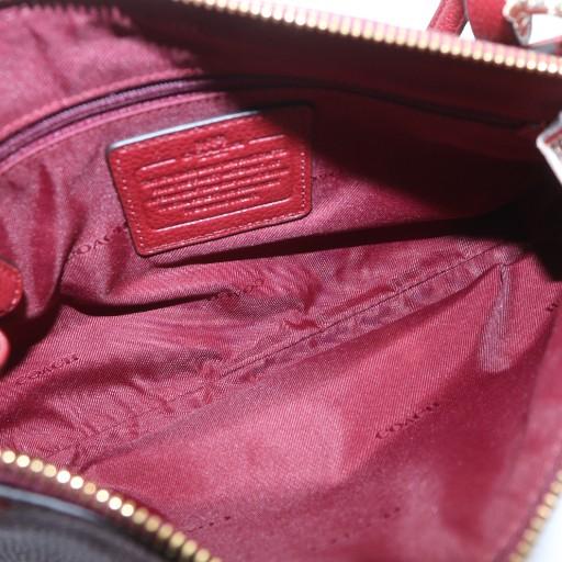 コーチ COACH 33521 ハンドバッグ ショルダー 2WAY レザー ロゴ 赤 