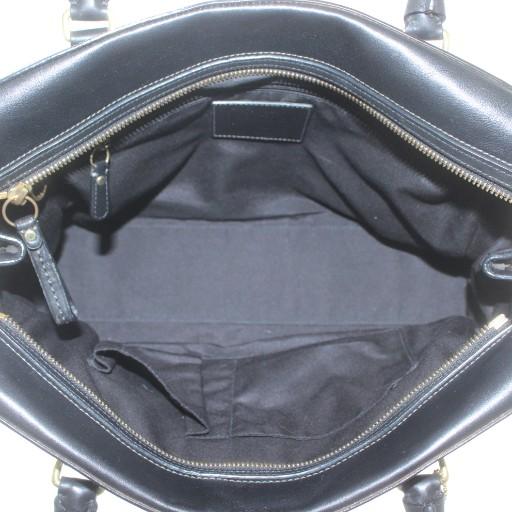 COACH（コーチ） トートバッグ ハンド レザー ロゴ 黒 ブラック 11048