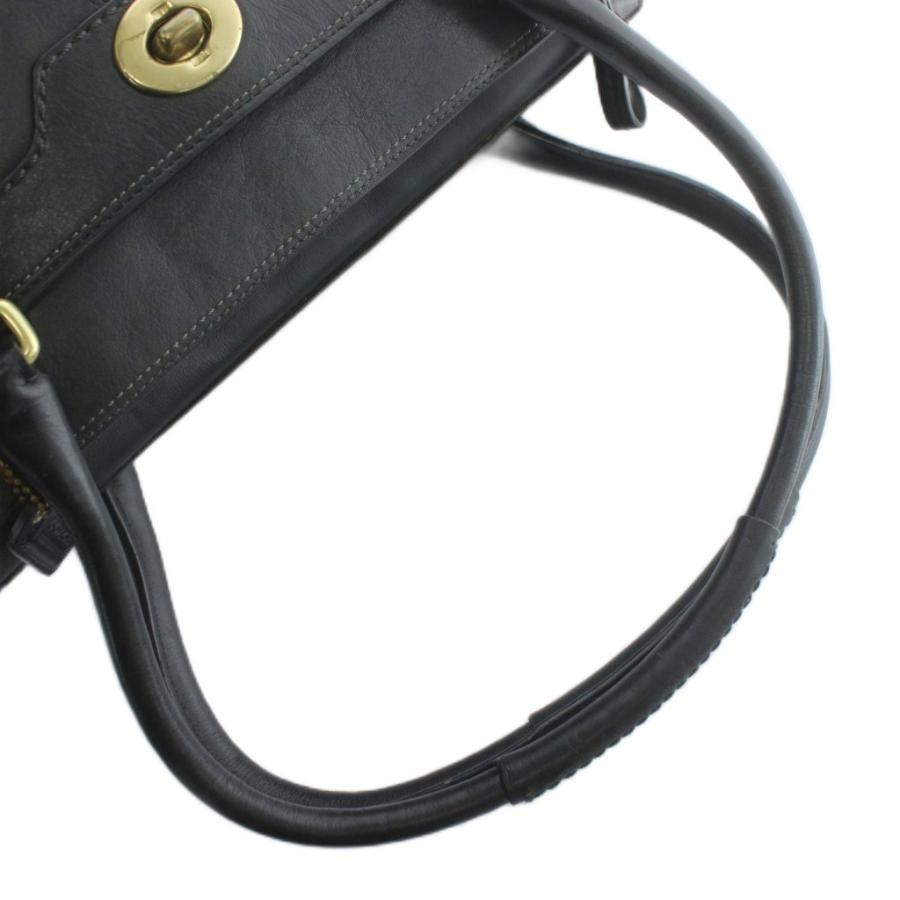 COACH（コーチ） トートバッグ ハンド レザー ロゴ 黒 ブラック 11048
