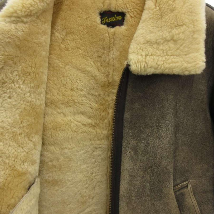 シープスキンフライトジャケット 38 TIPE B-3　フリーダムレザー フリーダム B-3 シープスキン レザー ムートン フライトジャケット 38