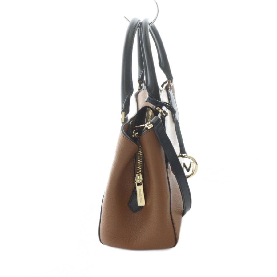 MICHAEL KORS/マイケルコース★本革/レザー　MKシグネチャー　ショルダーバッグ　茶/ブラウン　小ぶり　レディース　管NO.YB6-43 マイケルコース MICHAEL KORS マイケルコース ショルダーバッグ