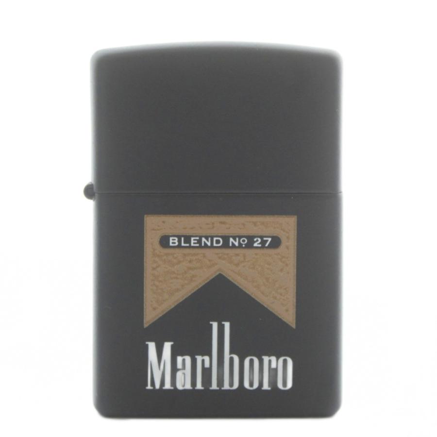 Zippo マルボロオイルライター 未使用品 ジッポー ZIPPO マルボロ Marlboro No.27 ブラックマット 197
