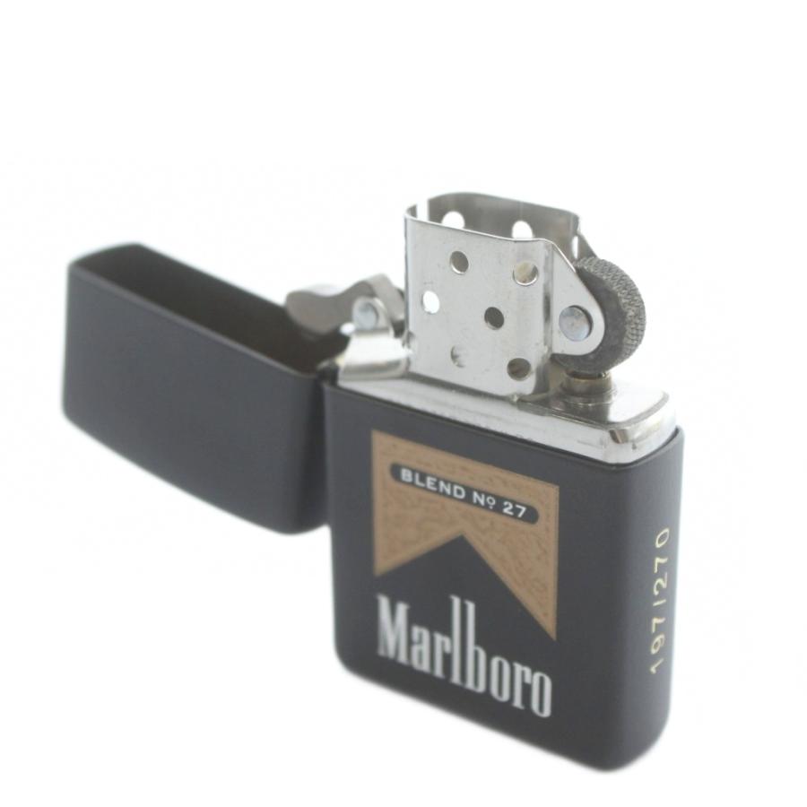 未使用品 ジッポー ZIPPO マルボロ Marlboro No.27 ブラックマット 197