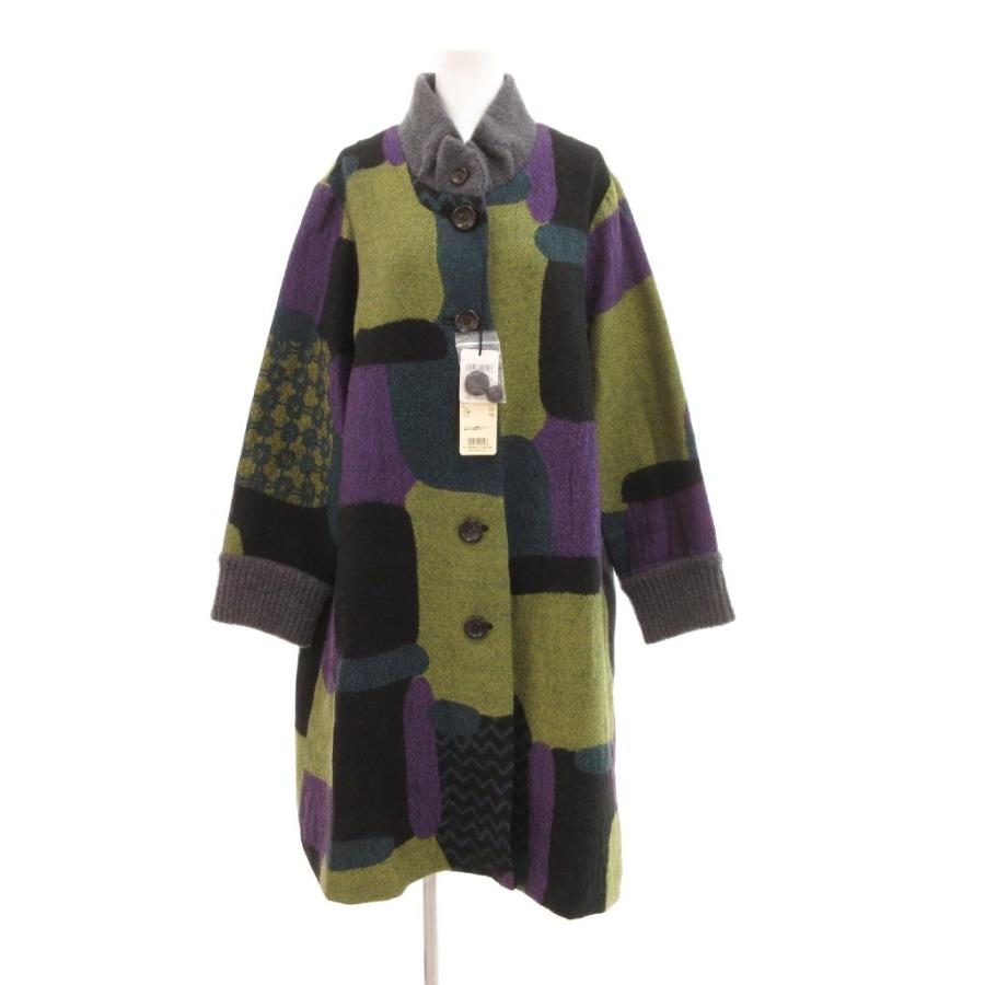 未使用品 エムアンドキョウコ M&KYOKO タグ付き スタンドカラーコート