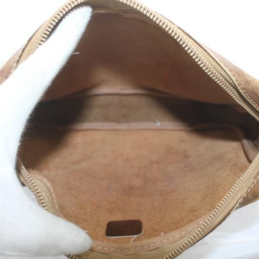 LOEWE（ロエベ） ショルダーバッグ レザー ロゴ 茶色 ブラウン /XZ