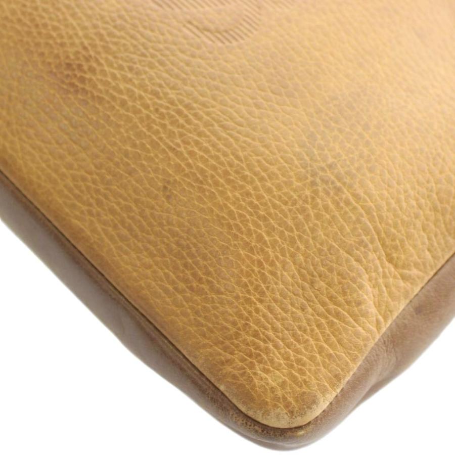 LOEWE（ロエベ） ショルダーバッグ レザー ロゴ 茶色 ブラウン /XZ