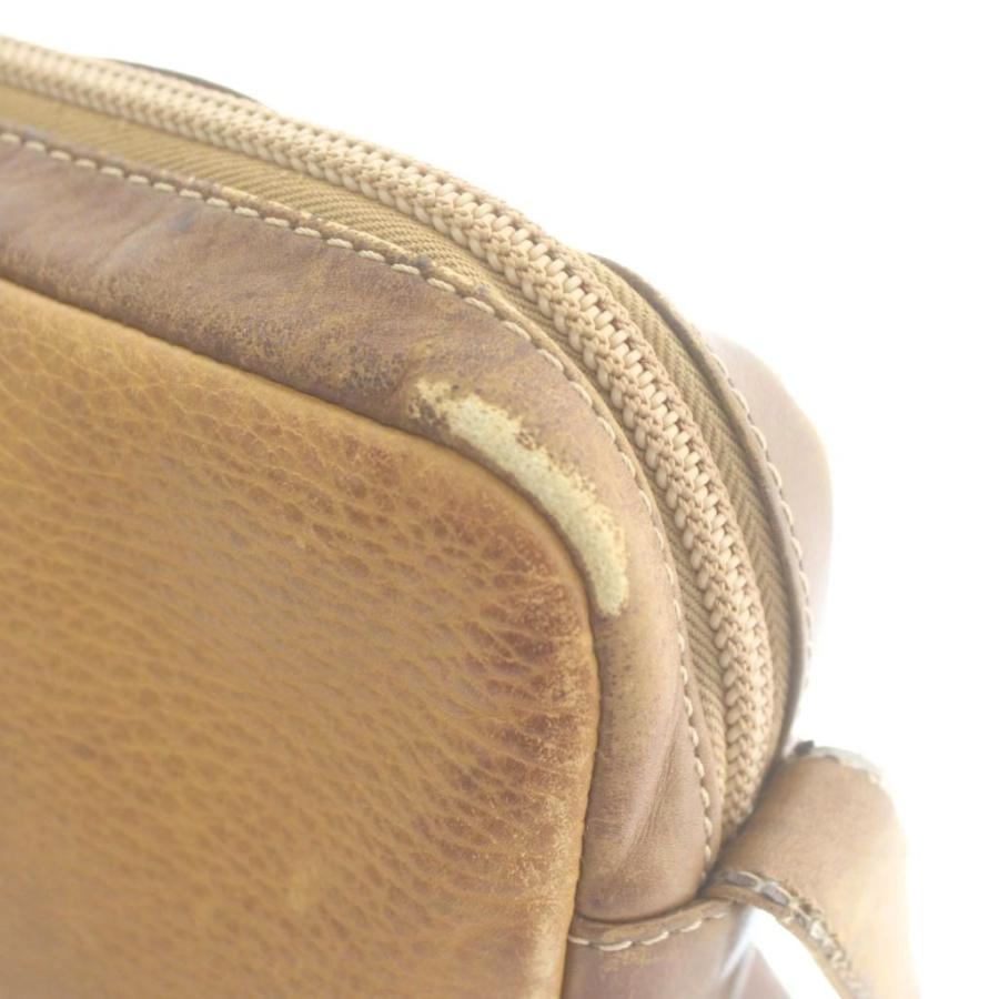 LOEWE（ロエベ） ショルダーバッグ レザー ロゴ 茶色 ブラウン /XZ