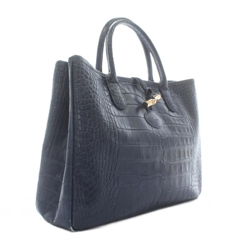 LONGCHAMP（ロンシャン） ロゾ トートバッグ ハンド レザー クロコ型