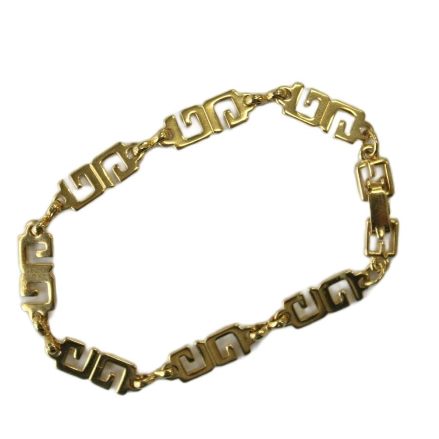 ジバンシィ GIVENCHY ヴィンテージ ブレスレット Gロゴ ゴールドカラー
